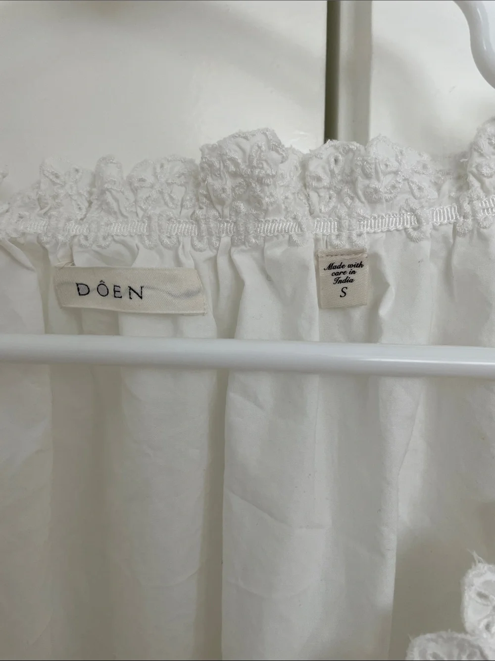 Doen Nera Top in Salt/White